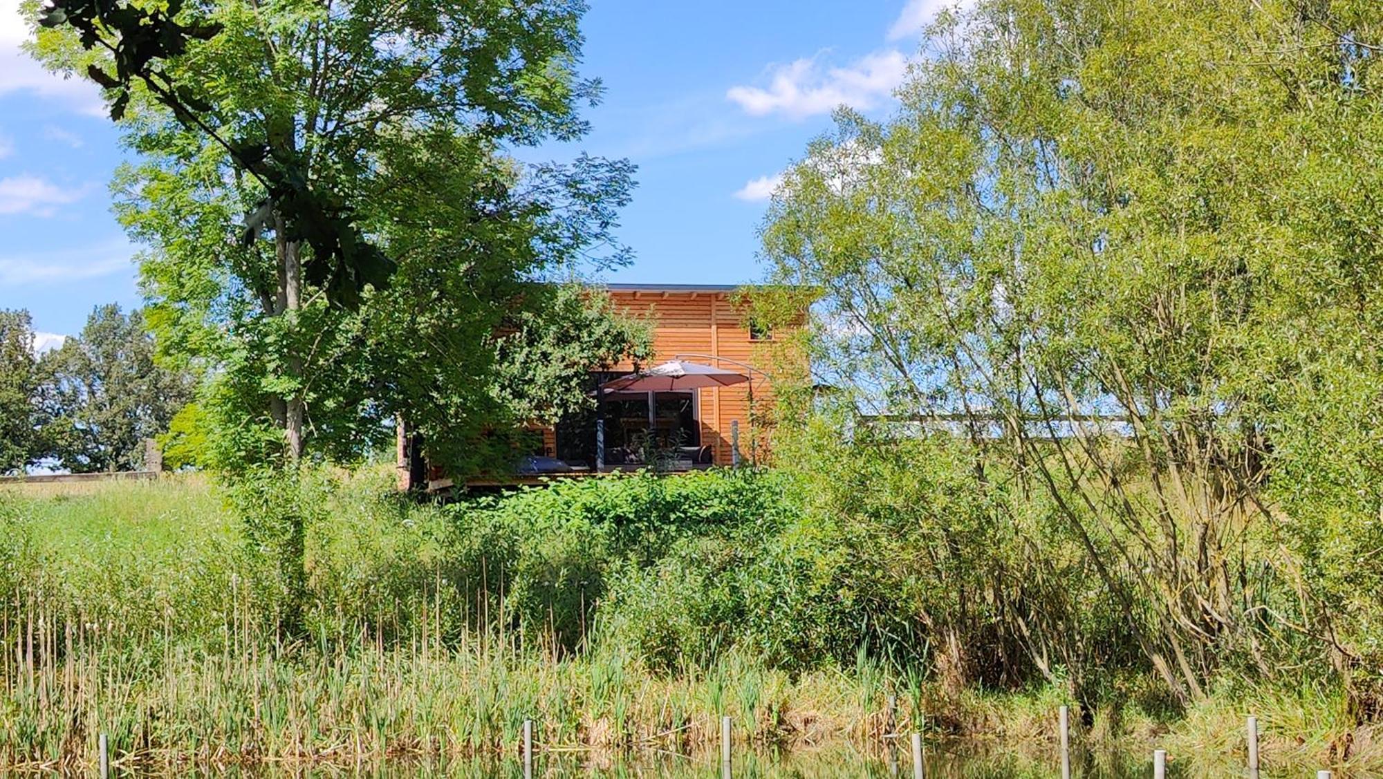 Tinyhousebeidresden 3 Fuer 2 - 7 Personen, Naehe Saechsische Schweiz, Dresden, Mit Badeteich Villa Grossharthau Bagian luar foto